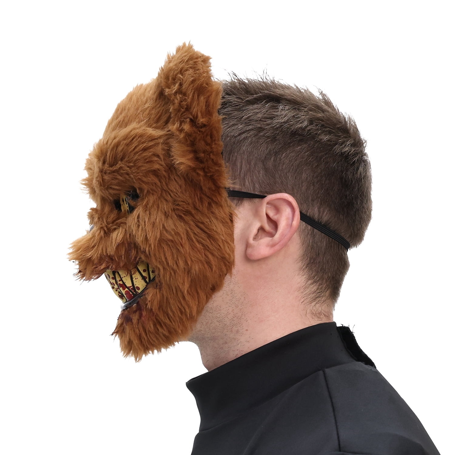 Daddy Bear Mask Costume Accessory for Adults, Brown, Halloween by Way To Celebrate