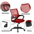 thumbnail image 6 of QRKD Office Chair, Ergonomic Upgraded Desk Chair, Executive Swivel Computer Chair with Lumbar Support for Home, Office(Red), 6 of 8