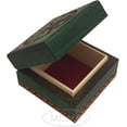 thumbnail image 3 of Shamrock Box Shamrock Box Handmade Linden Wood Celtic Keepsake Jewelry Cufflink Ring Box Made in Poland, 3 of 6