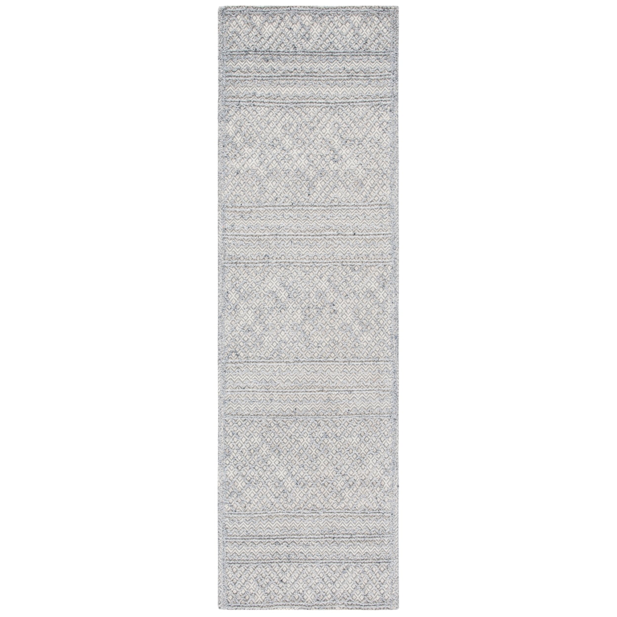SAFAVIEH Trace Willoughby Geometric Striped Area Rug, Grey/Beige, 4' x 6'