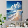 thumbnail image 4 of Qisvanset 12x16 Inch Matthew Coastal Bible Canvas Wall Art, Beach Landscape Scripture Trendy Home Wall Decor, 4 of 8