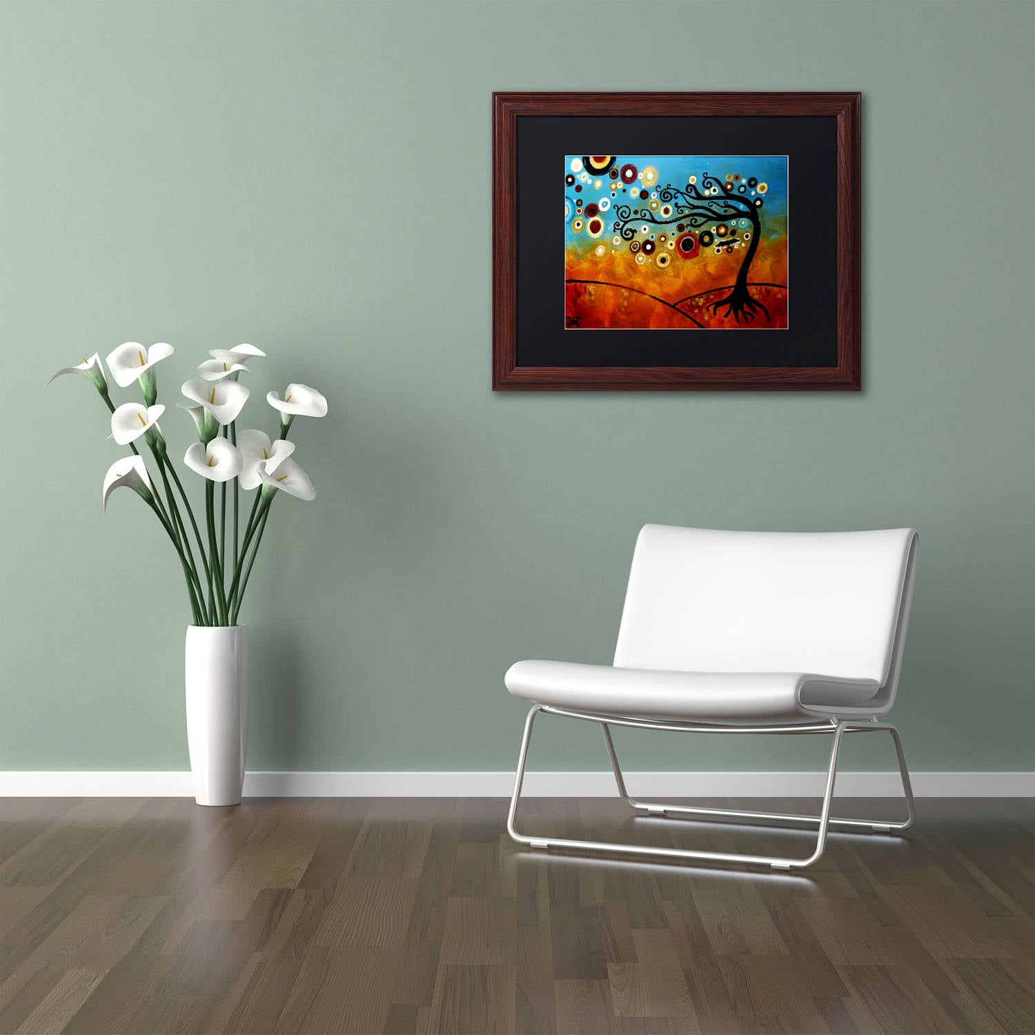Trademark Fine Art "144" Canvas Art by Natasha Wescoat, Black Matte, Wood Frame