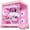 Pink, variant on Hoengager Gaming PC -AMD Ryzen 7 5700X 3.4GHz, Radeon RX 6500XT 4G, 16GB DDR4, 1TB SSD, 240 AIO, App-Controlled ARGB, Windows 11 -Entry-level PC BLACK