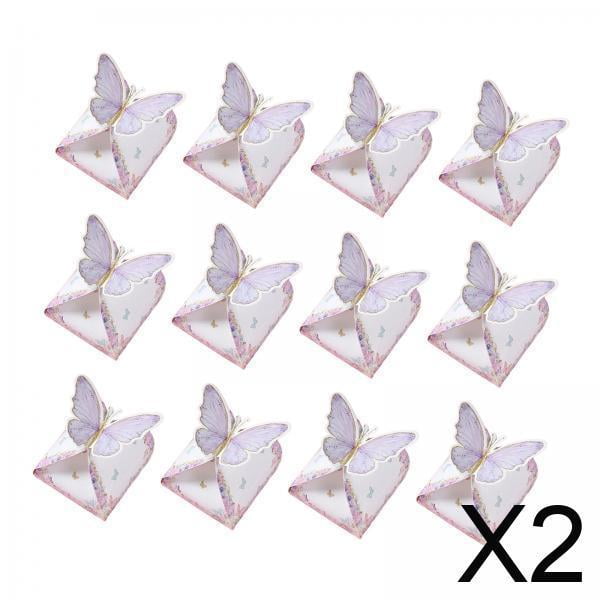Cajas de dulces,Cajas de regalo con forma de mariposa,regalos decorativos para fiestas,Bolsas para envolver dulces de boda para invitados de boda,Caja de embalaje de regalo Manualidades Regalos