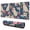 Golden Retriever, variant on Long Mouse Pads for Desk,Paw Print Sonstripes Desk Mats on Top Of Desks, Desk Mouse Pad Extra Large with 3mm Non-Slip Base and Stitched Edge for Gaming,Office,Work,Home 31.5"x11.8"