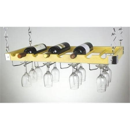 Concept Housewares Wr 40528 Wine Bottle Glass Ceiling Wall Mount Wine Rack 8 Bottles
