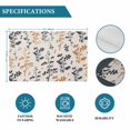 thumbnail image 6 of Orange Grey Botanical Placemats Set of 6, Rustic Country Spring Floral Summer Leaf Placemats for Dining Table, Place Mats for Kitchen Tabletop, Waterproof Wipeable Dining Table Mats Set, 6 of 9