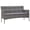Grey, variant on vidaXL 3 Seater Sofa Patio Outdoor Porch Wicker Couch with Cushions PE Rattan