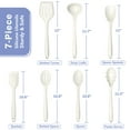 thumbnail image 7 of Walchoice 7-Piece Silicone Cooking Utensils Set, White Kitchen Utensils, Non-stick Gadgets Tools Include Slotted Turner, Soup Ladle, Pasta Server, 7 of 7