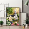 thumbnail image 3 of Cuadros Decorativos Kit de diamantes de imitación de taladro redondo completo de paisaje de iglesia de pintura de diamante (WT1011) DQrwqpou Nuevos Originales, 3 of 6