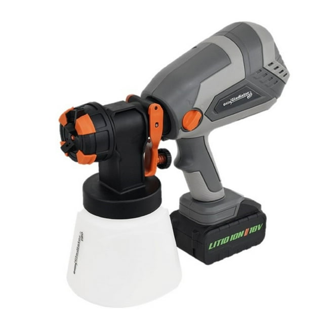 Pistola Para Pintar Profesional Gladiator Batería 18v Caudal máximo de pintado 670ml/min Capacidad del tanque de pintura 1000 ml
