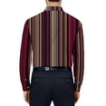 thumbnail image 3 of Mens Long Sleeve Tee Shirts Casual Clearance Shirts Slim Striped Print Long Sleeve Shirt, 3 of 5