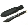 thumbnail image 2 of 13" Defender Xtreme Serrated Blade All Black Hunting Knife with Sheath, 2 of 2