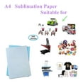thumbnail image 6 of CALCA A4 Dry Dye Sublimation Heat Transfer Paper for Inkjet Printer Heat Press Machine T-shirt Tumbler 8.3" x 11.7" 100 Sheets / Pack, 6 of 9