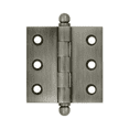 thumbnail image 2 of Deltana CH2020U15A 2" x 2" Hinge, w/ Ball Tips in Antique Nickel, 2 of 3