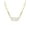 Yellow Gold, variant on Cubic Zirconia Paperclip 18” Necklace in 18k Gold over Sterling Silver, Adult Female
