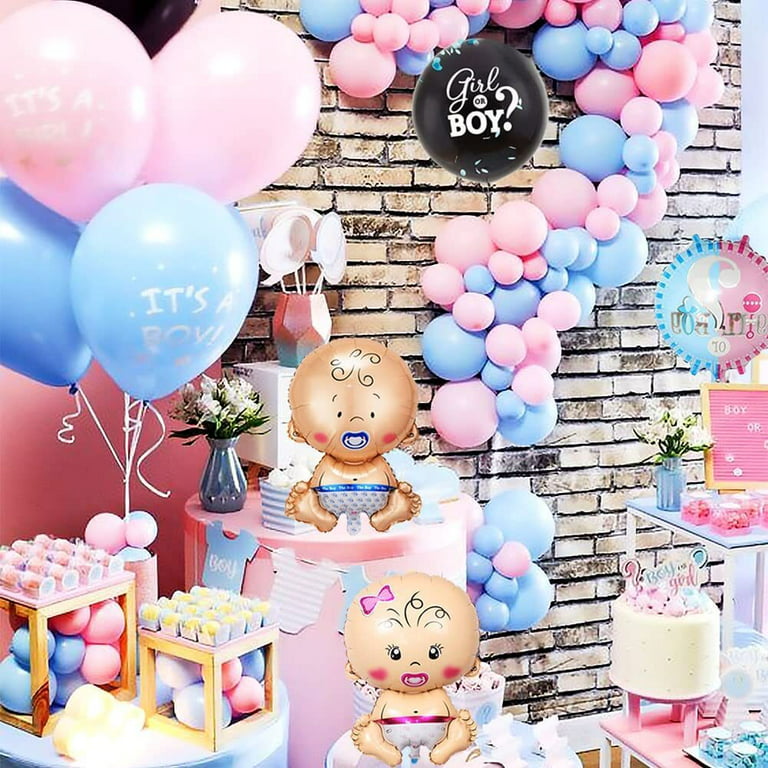 Baby Shower Decorations It's A Boy Girl Baby Shower Banner Gender Reveal  Party Decoration Baby Balloons