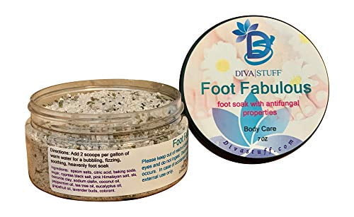 Diva Stuff Foot Fabulous, Soothing Soak for Soft Soles, Antifungal , Deodorizing and Softening