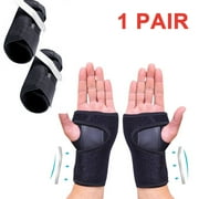 ZOUYUE Night Wrist Sleep Support Brace- Fits Both Hands - Cushioned to Help With Carpal Tunnel and Relieve and Treat Wrist Pain, Adjustable, Fitted