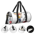 thumbnail image 3 of Lsque Sml Jeffy Pattern Foldable Sports Gym Bag with Wet Dry Pocket, Ultralight Travel Bag, Large Capacity Duffel Bag, Splash Proof Carry on Bag, Overnight Bag, Weekender Bag for Travel, 3 of 6