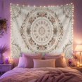 thumbnail image 2 of Floral Garden Sophisticated with Botanical Pale, Mystical Fantasy for Space Lovers, Galaxy Room Decor, Mother'S Day Gift, Tapestry Wall Hanging for Bedroom and Dorm, 2 of 7