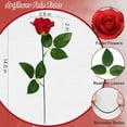 thumbnail image 2 of 10 Pcs Fake Roses Artificial Flowers with Long Stems, 15'' Black Faux Silk Roses Bouquet for Floral Arrangement Wedding Centerpiece Party Home HalloweenDecorations, 2 of 5