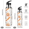 thumbnail image 2 of Water Bottles 34oz Straw Lid Wide Mouth Stainless Steel for School Sport Travel Baseball Bats Soccer Basketball, 2 of 9