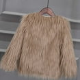 thumbnail image 4 of Hduncf Girls Faux-Fleece Jacket Coat Winter Snowday Thick Warm Fashion Cool Clothes for Girl Khaki S, 4 of 6