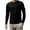 02-Black, variant on Mens Shirts Long Sleeve Lightweight Quick Dry Athletic Shirt Solid Color Crewneck Tops for Running Hiking