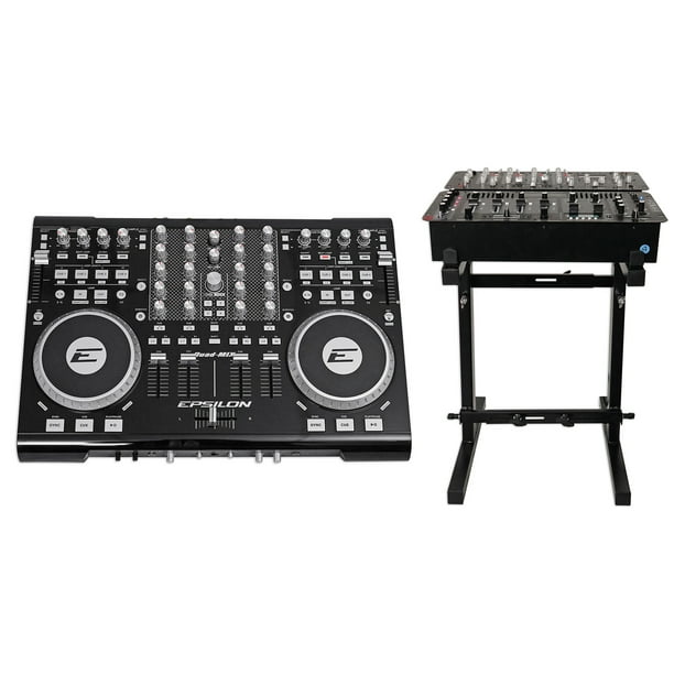EPSILON QUAD-MIX 4-Deck MIDI USB DJ Controller+Mixer ...