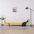 thumbnail image 3 of vidaXL Sofa Bed with Armrest Yellow Polyester, 3 of 3