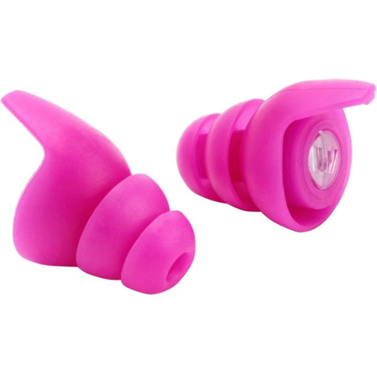 Plugfones Purple Earplug Headphones Earphones Silicone Ear Plugs 