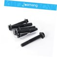 thumbnail image 5 of Bybiment M10 80mm 6Pcs Flanged Hex Bolts, M10 1.5 Bolts, Flange Hexagon Screws, 10.9 Grade Alloy Steel, Oxide , Metric Machine Threaded, Half Thr, 5 of 7