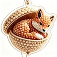 thumbnail image 2 of DIY Acrylic 2D Pearl Painting Christmas Ornament Kit for One Hanging Decoration, Sparkling Holiday Craft Project for Christmas Tree or Window Display and Handmade Gift Making, Style A, 2 of 6