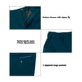 thumbnail image 5 of Little Donkey Andy Mens Waterproof Breathable Rain Pants Lightweight Quick Dry Stretch Golf Hiking Pants Deep Blue S, 5 of 7
