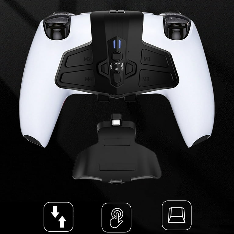 Qisuw Programable Back Paddles Attachment for PS5Dual Sense