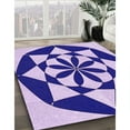 thumbnail image 2 of Ahgly Company Indoor Round Patterned Blossom Pink Area Rugs, 7' Round, 2 of 6