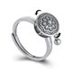 thumbnail image 3 of Asiento de loto de cobre, anillos antiestrés giratorios, joyería con apertura ajustable, 3 of 6