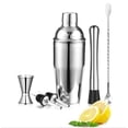thumbnail image 1 of Juego de coctelera de acero inoxidable Nikou 6 piezas barman, 1 of 12