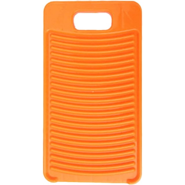 Plastic Mini Washboard Washing Board for Kids Shirts Clean Laundry Lime (Orange)