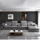 thumbnail image 4 of Linlamlim Leather Sectional Sofa Set with Cup Holder, USB, Adjustable Headrests & Bluetooth Speaker Living Room Couch with Stool My Lux Decor Round, 4 of 10