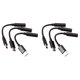 thumbnail image 1 of Adaptador de audio para auriculares tipo C a 3,5 mm (6 unidades), cable conector de micrófono auxiliar hembra USB-C a 3,5 mm para Moto Z, 1 of 7