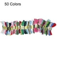 thumbnail image 2 of 50 Colors Thread Skeins Embroidery Needle Set Stitching DIY Needle Felting 5 Bamboo Cycle Kit?Cross Stitch Tool, 2 of 8