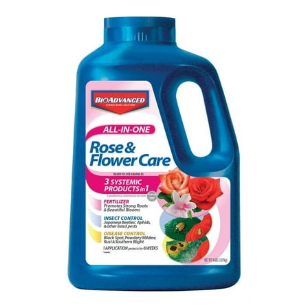 BioAdvanced All In One Rose & Flower Care 4lb Granule Fertilize and Protect