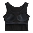 thumbnail image 5 of MVRLSH Womens Tank Tops Loose Fit Casual Racerback Comfy Built In Bra Sleeveless Workout Yoga Undershirt Tops Black Size XXL, 5 of 7