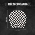thumbnail image 5 of Goofa Black and White Checkerboard Pattern 2 PCS Car Headrest Cover, Headrest Protector,Universal Interior Car Accessories, 5 of 6
