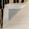 thumbnail image 3 of Rugs USA Tara Striped Wool Area Rug, 2' 6" x 8', Runner, Tara Black, 3 of 8