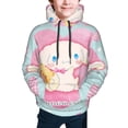 thumbnail image 4 of Sanrio Cinnamoroll Kids' Hoodie 3d Print Sweatshirt Soft Pullover Hooded With Big Pockets Fans Gifts For Boys Or Girls Small, 4 of 7