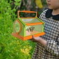 thumbnail image 3 of Shenmeida Small Butterfly Habitat, Insect Mesh Cage, Caterpillar Enclosure, House Shape Critter Cage, Bug Terrarium Portable Carry Handle, 3 of 7