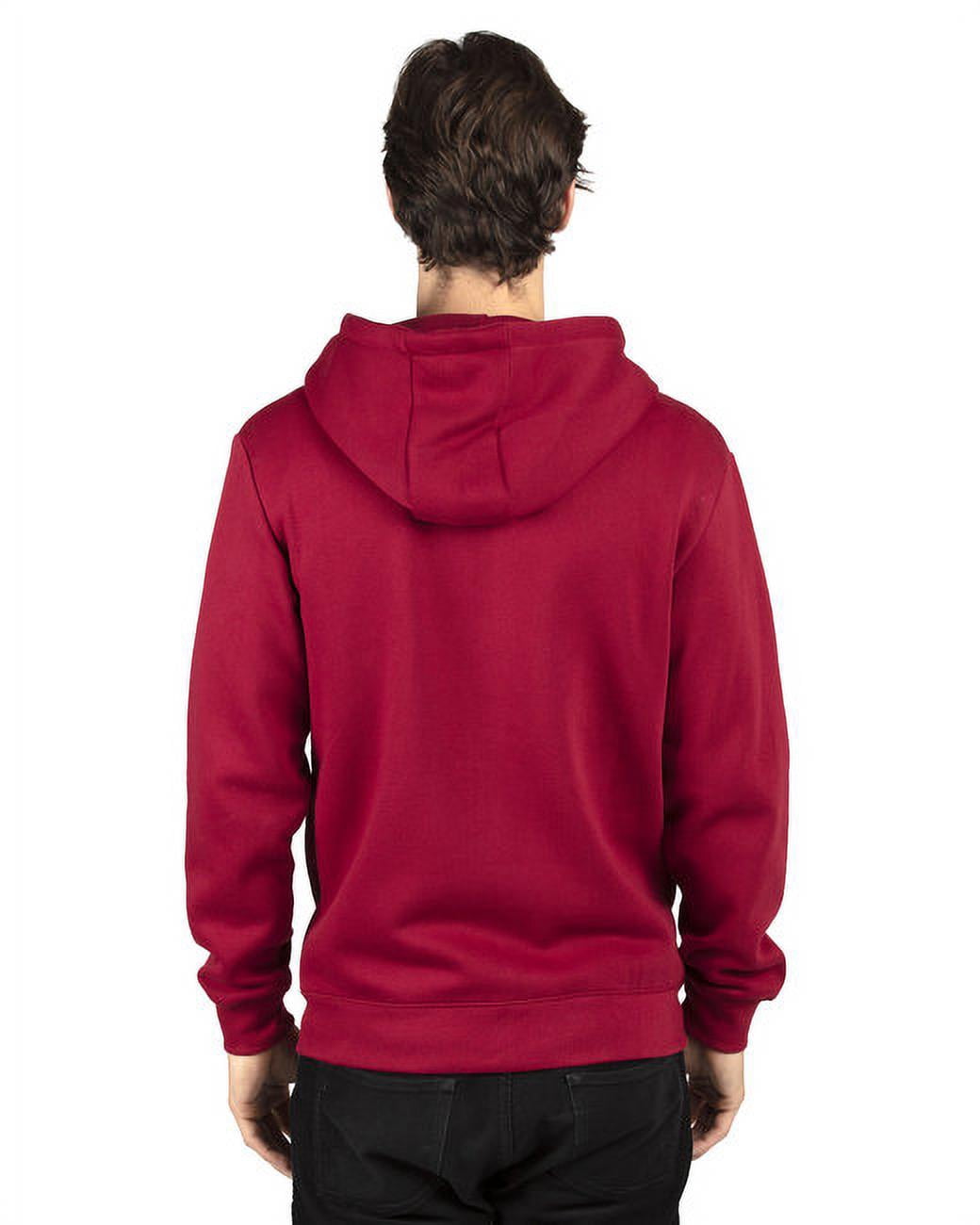 Unisex Ultimate Fleece Full-Zip Hooded Sweatshirt - BURGUNDY - XS